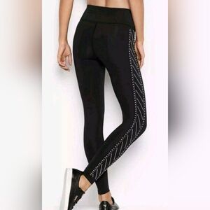 Black Embellished Victoria Secret Sport Women's Leggings XL